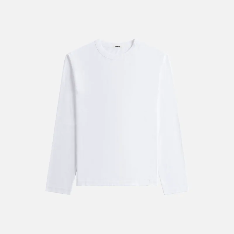 Tekla Long Sleeve Sleeping Tee - White sold by Kith