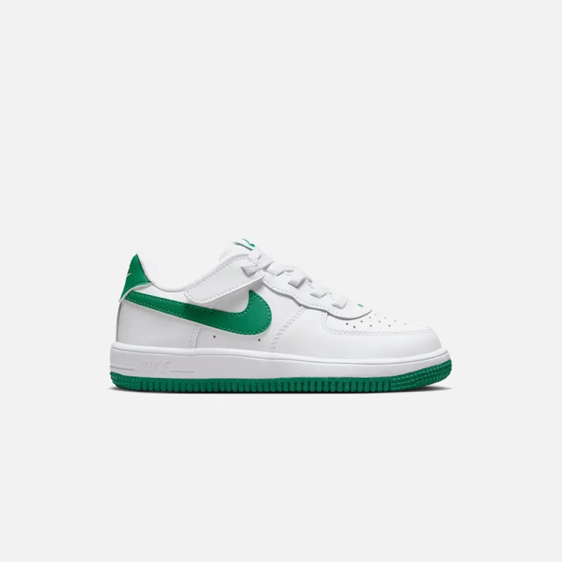 Nike PS Air Force 1 Low EasyOn - White / Malachite / White sold by Kith