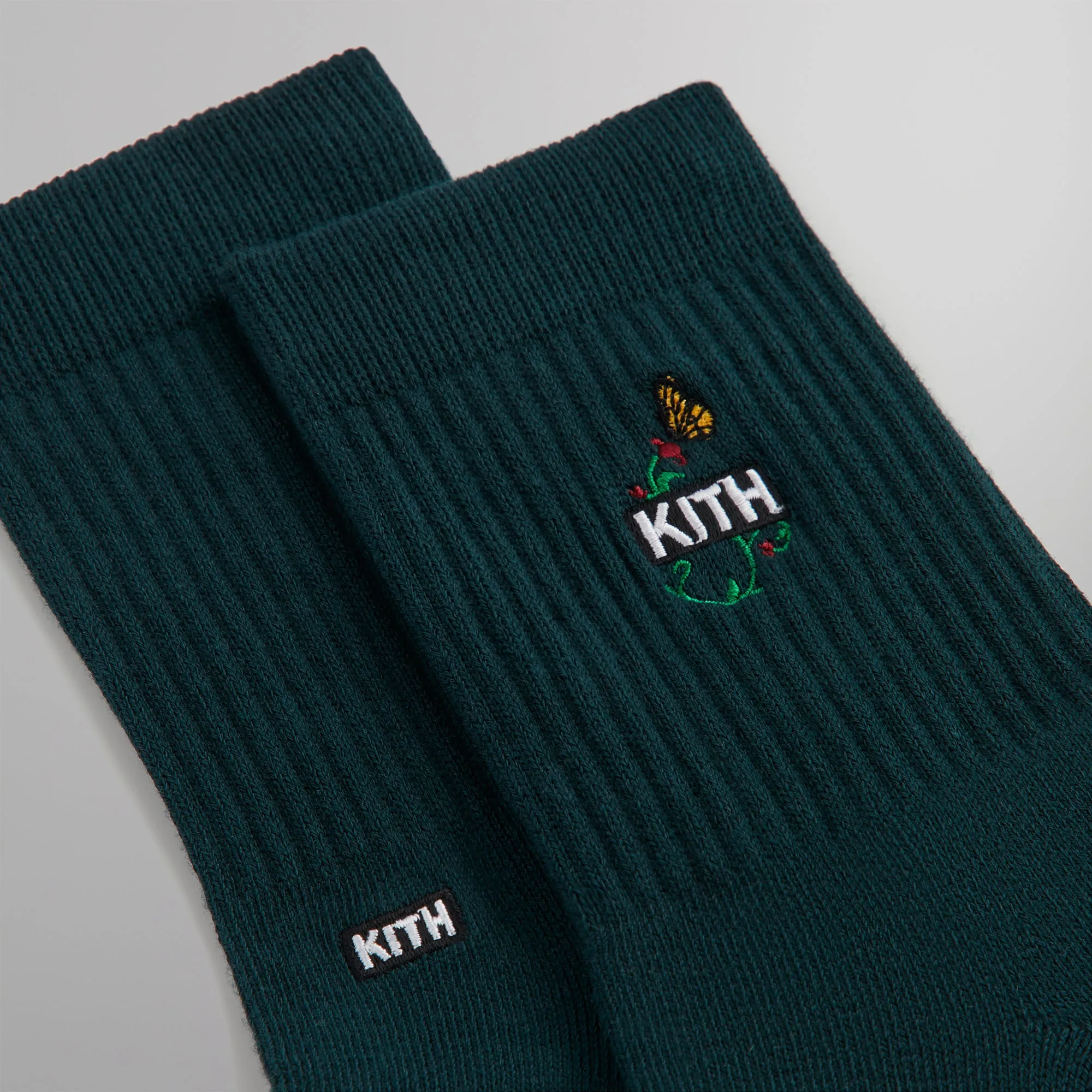 Kith Butterfly Box Logo Mid Crew Socks - Stadium sold by Kith product image thumbnail 3