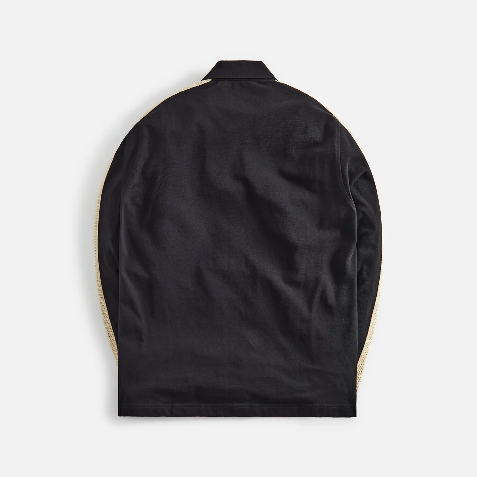 Palm Angels Monogram Piquet Trackshirt - Black Off sold by Kith product image thumbnail 2