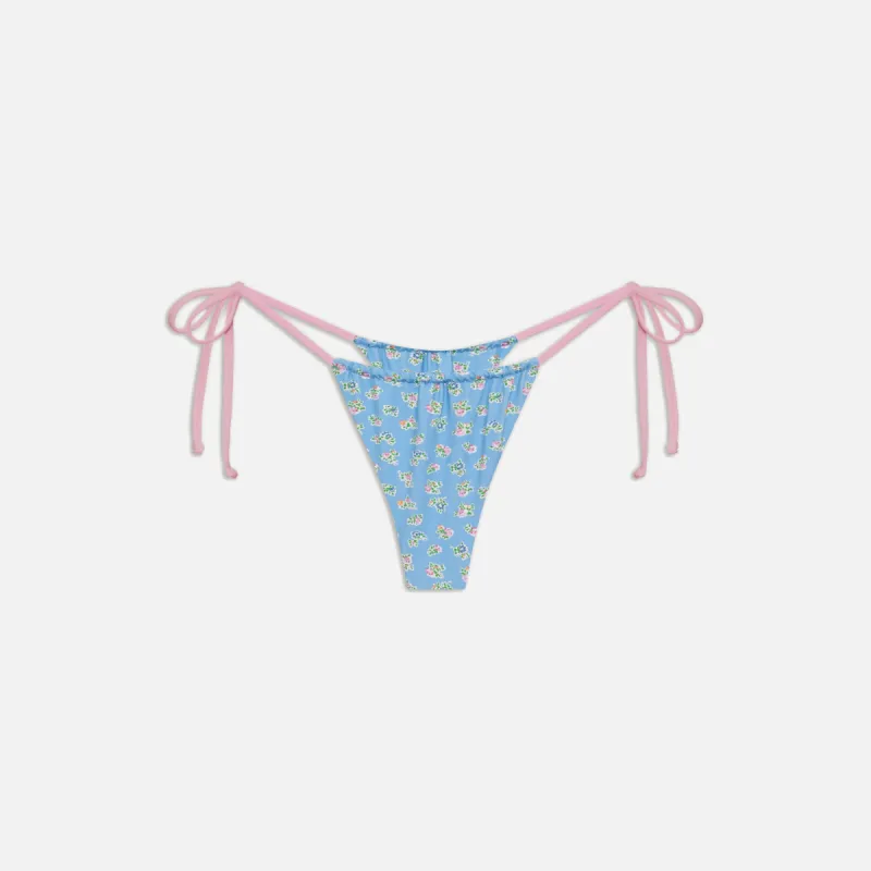 Frankies Bikinis Tia Bottom - Blue Hawaii sold by Kith