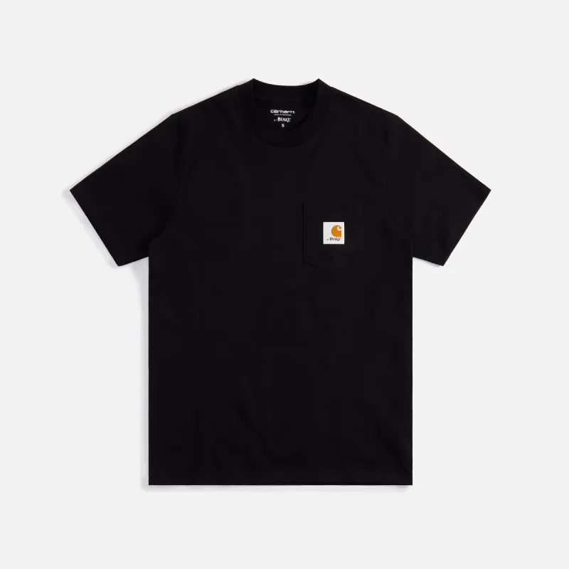 Awake NY x Carhartt WIP Pocket Tee - Black sold by Kith