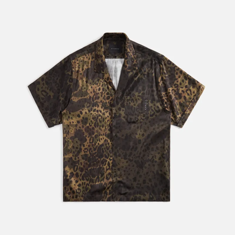Stampd Dual Camo Leopard Camp Collar Buttondown - Dual Camo Leopard sold by Kith