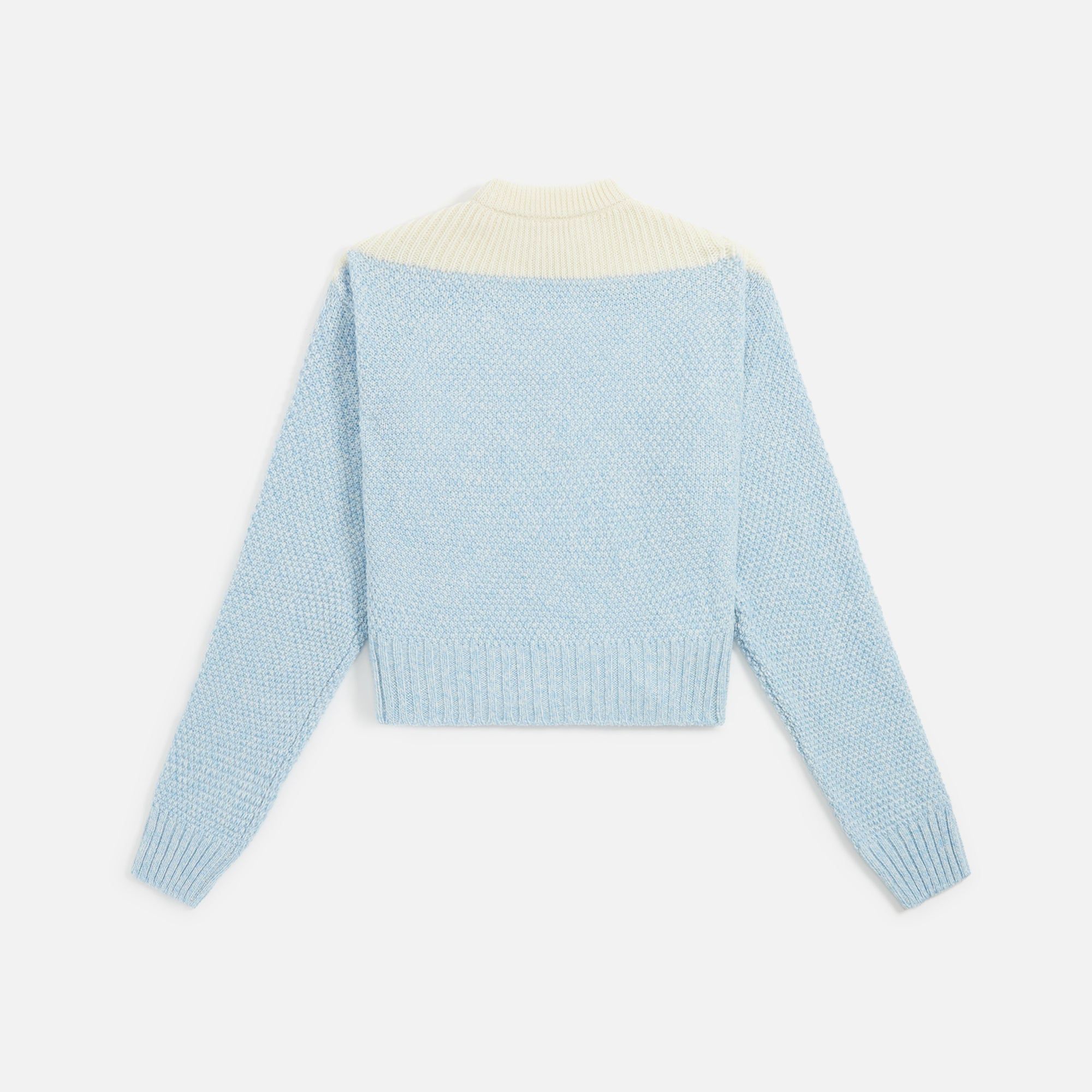Marni Colorblock Roundneck Sweater - Illusion Blue sold by Kith product image thumbnail 2