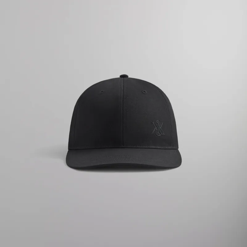 Kith Chain Stitch Crest Aaron Cap - Black sold by Kith