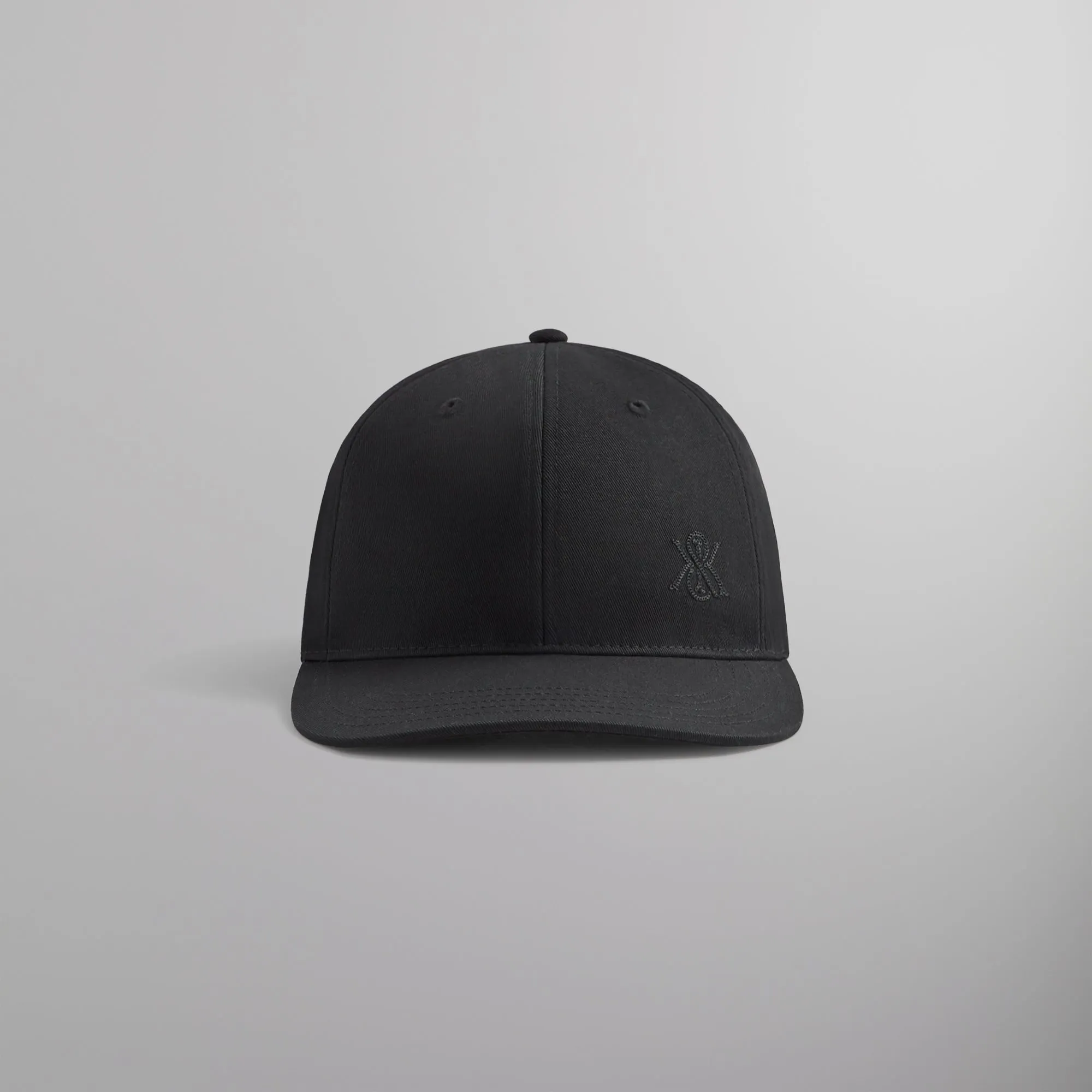 Kith Chain Stitch Crest Aaron Cap - Black sold by Kith