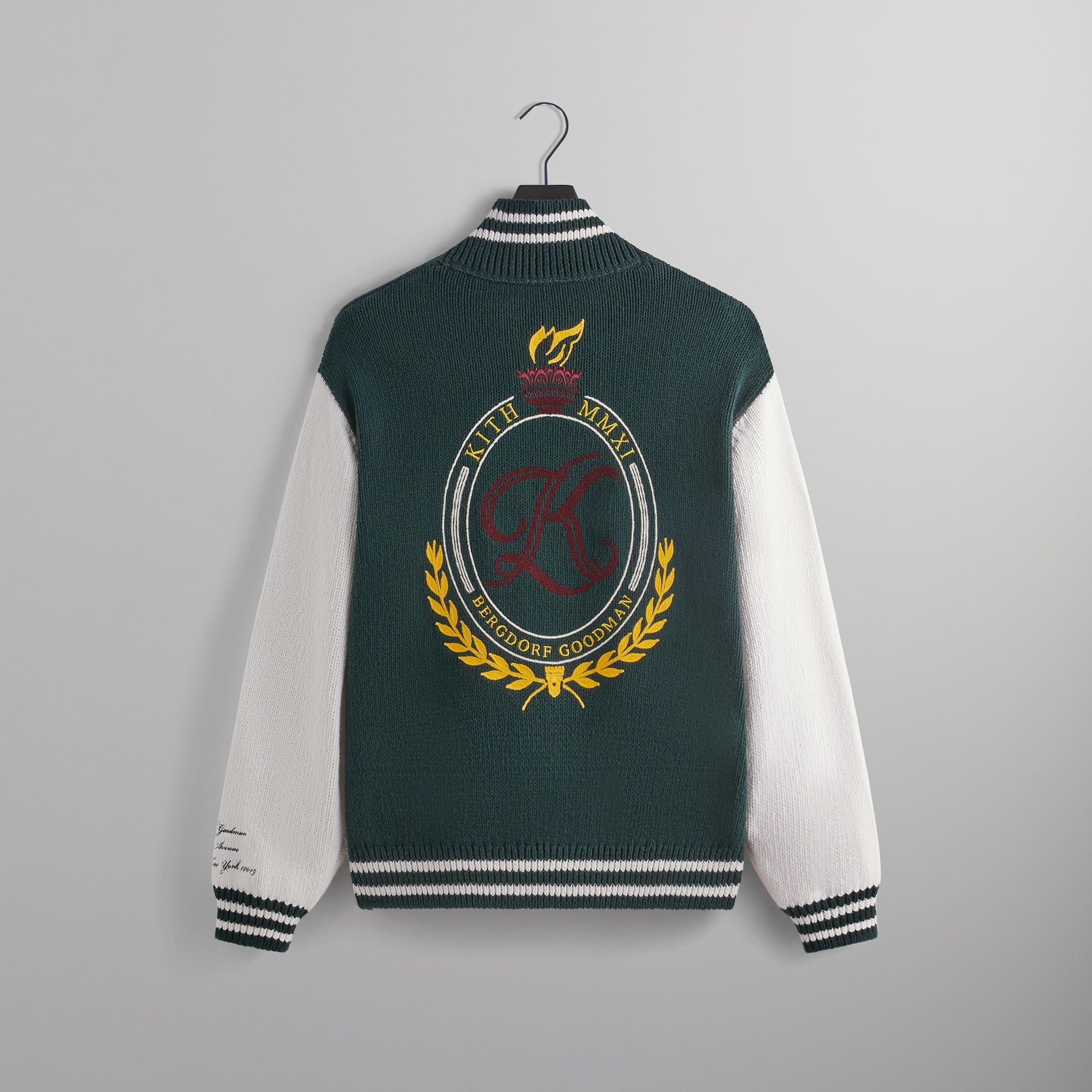Kith for Bergdorf Goodman Wyona Full Zip Varsity Sweater - Stadium sold by Kith product image thumbnail 4