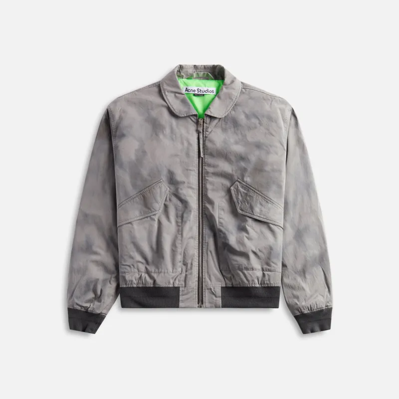 Acne Studios Washed Bomber Jacket - Mid Grey sold by Kith