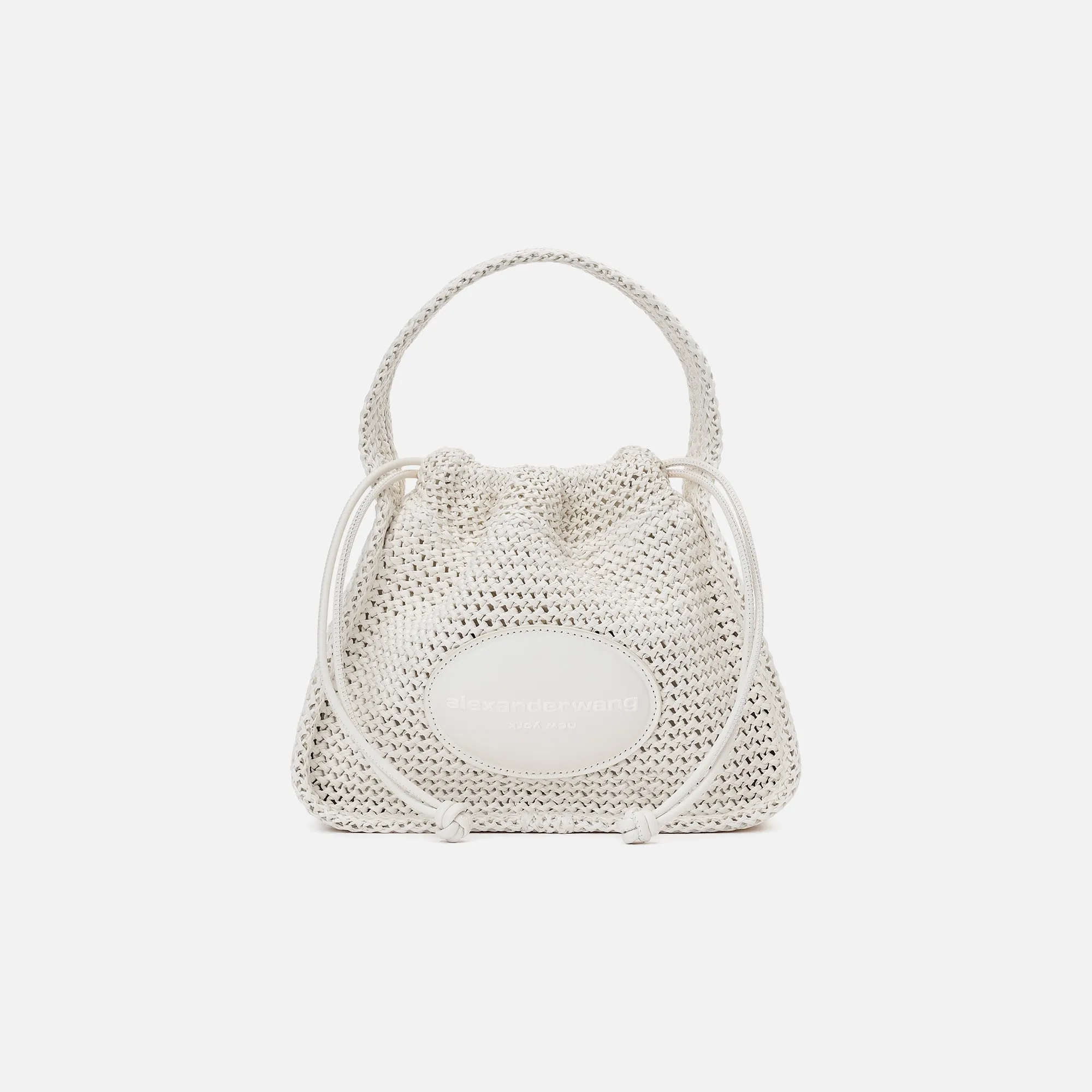 Alexander Wang Ryan Small Raffia Bag - Off-White sold by Kith