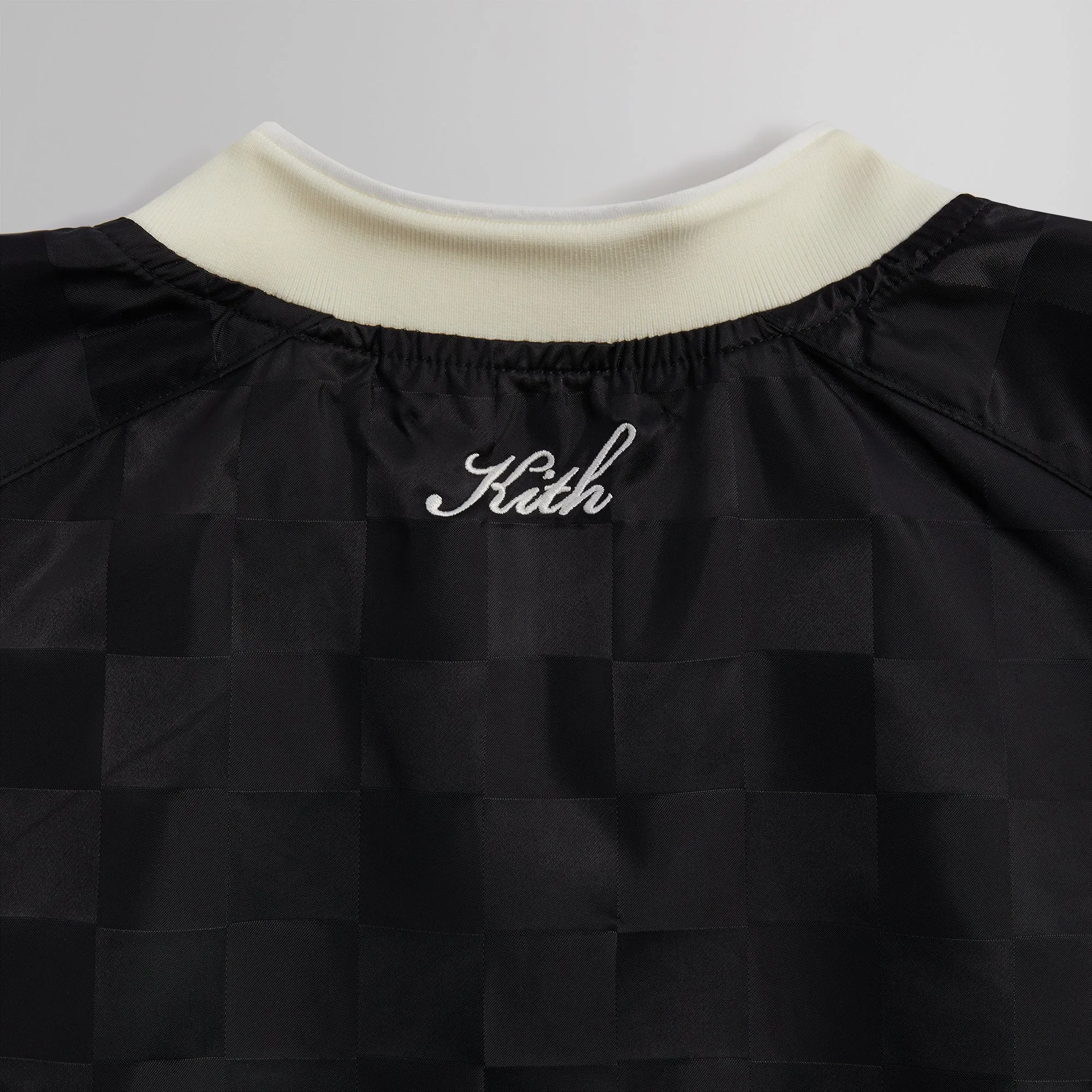 Kith Checkered Satin Dayton Combo Pullover - Black sold by Kith product image thumbnail 5