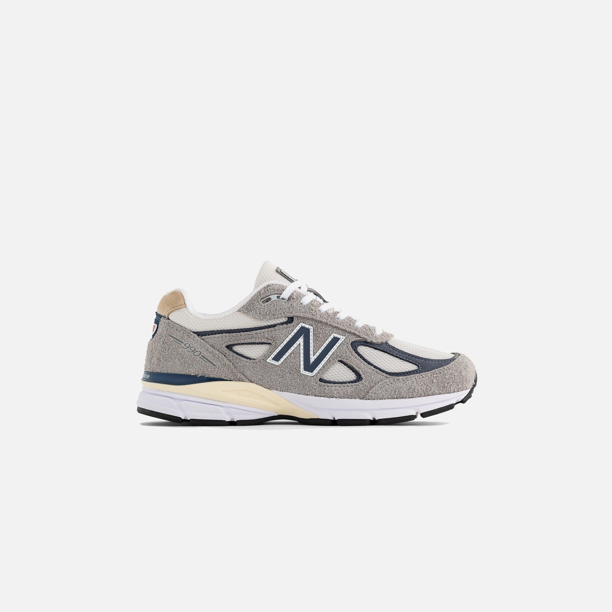 New Balance 990v4 Made in USA - Dark Grey / Grey / Blue sold by Kith