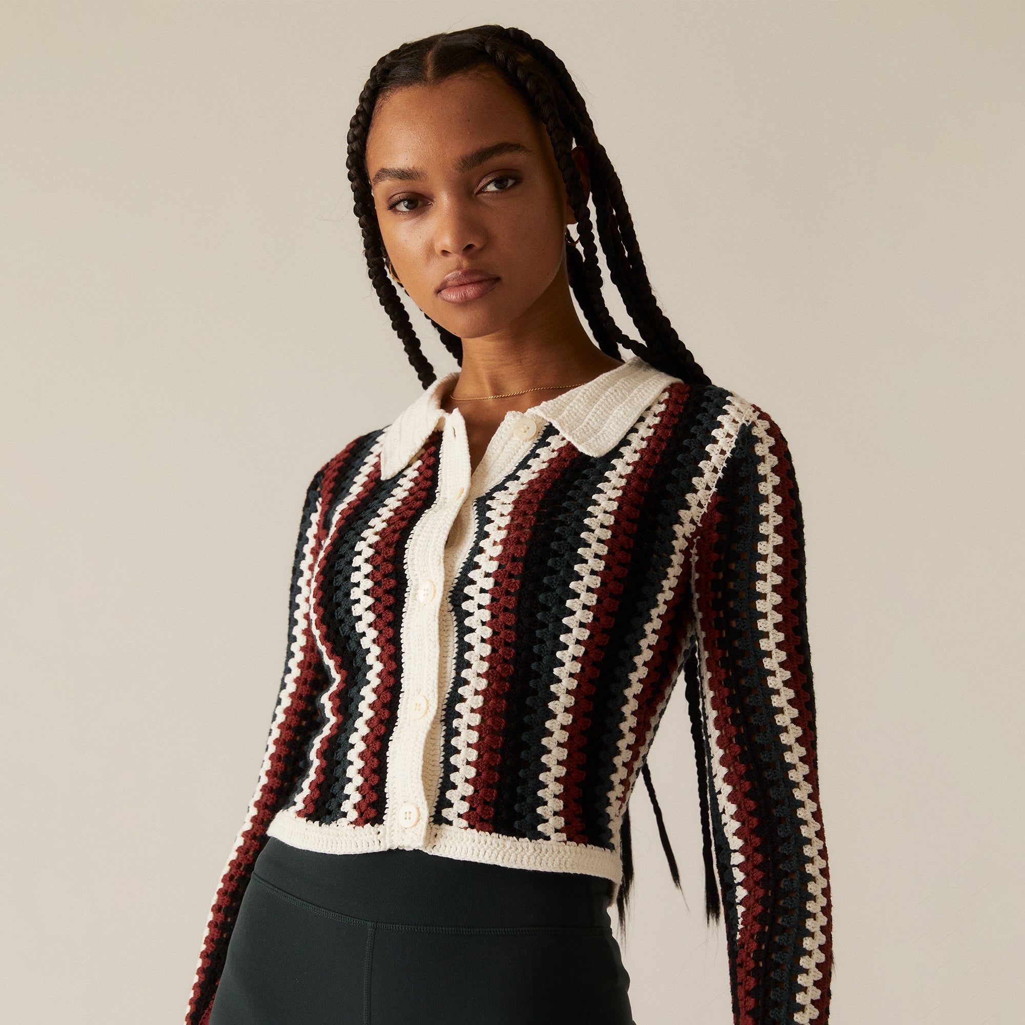 KITH(キス) Multicolor Tori Crochet Knit Top レディース impor 中古 古着 1203 KITH(キス) Multicolor Tori Crochet Knit Top レディース impor