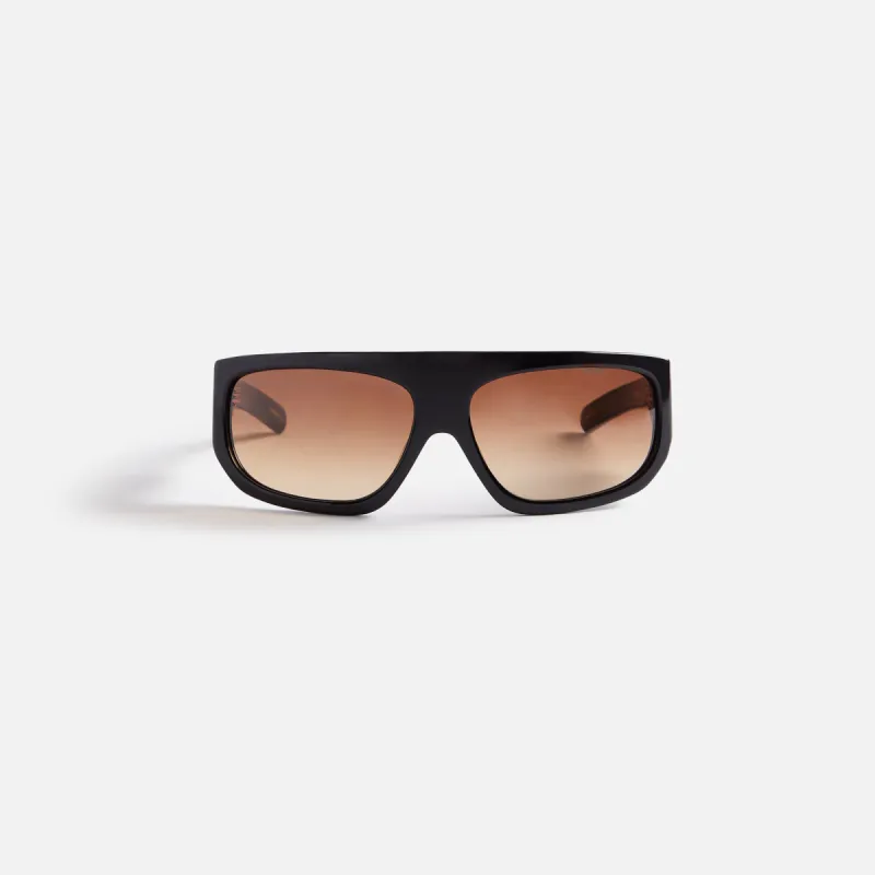 Flatlist Farah Sunglasses - Solid Black / Brown Gradient Lens sold by Kith