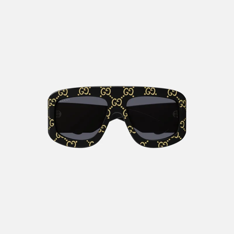 Gucci Acetate Oversized Monogram Frames - Black sold by Kith