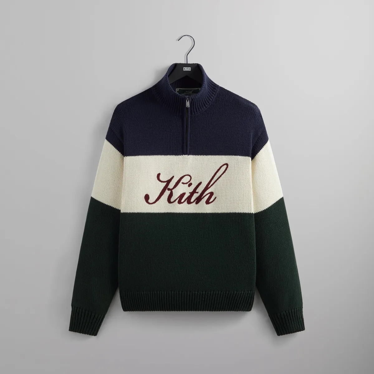 Kith Wyona Quarter Zip Sweater - Nocturnal | Parallel