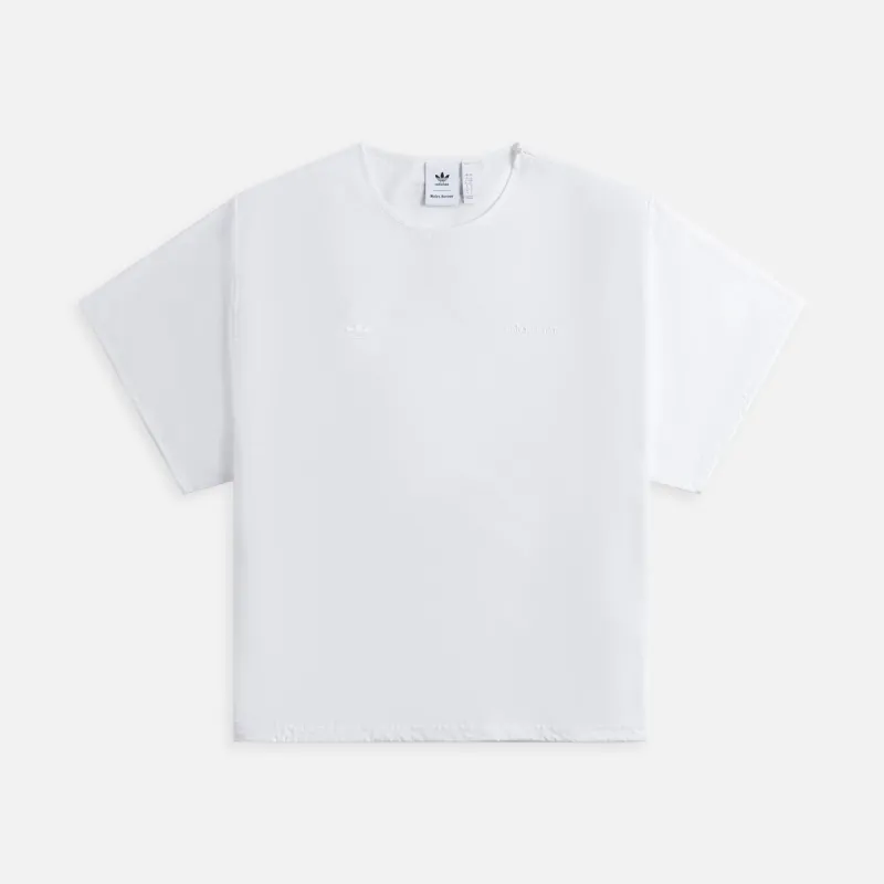 adidas Originals by Wales Bonner Poplin Tee - White sold by Kith