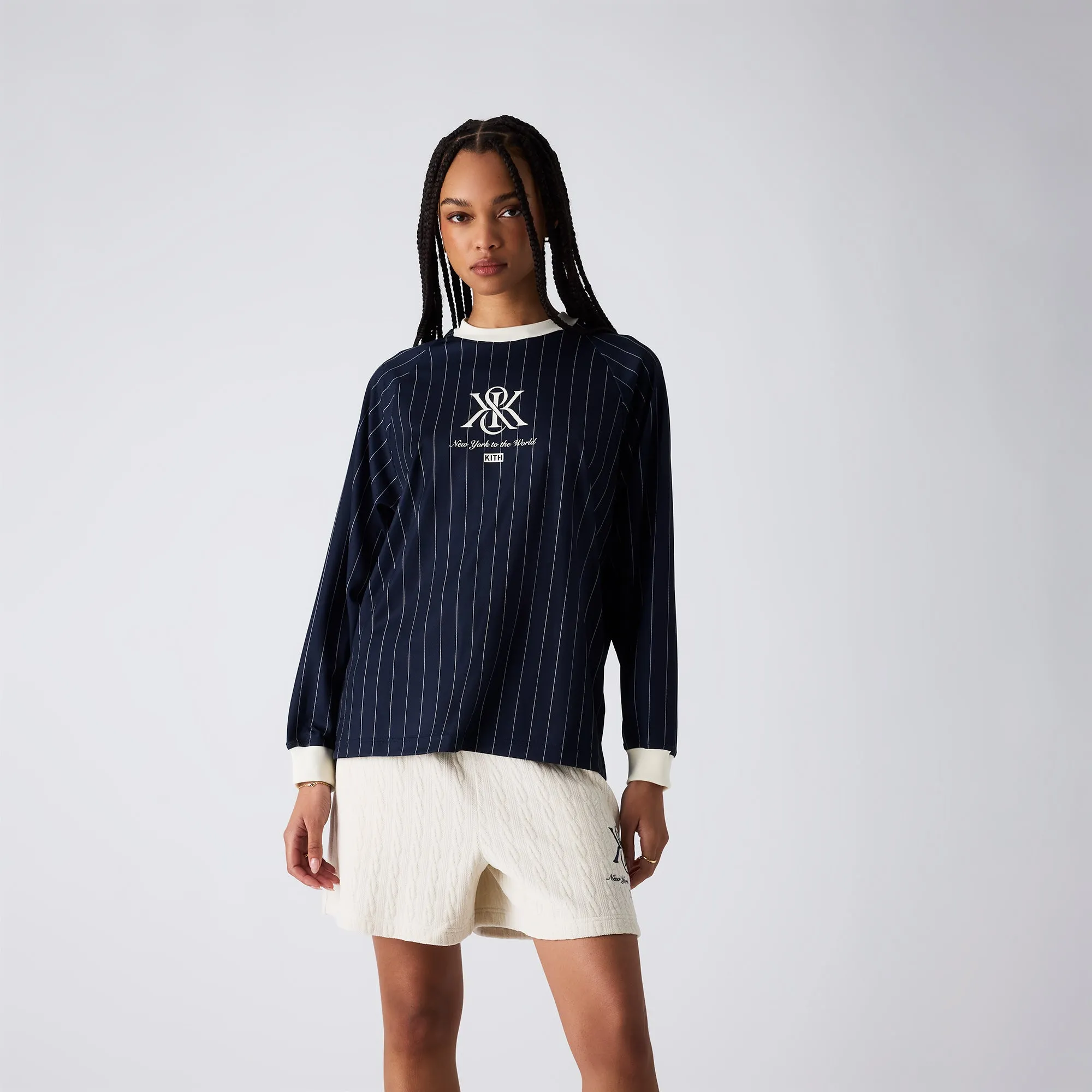 Kith Women Ridley Crest Tech Long Sleeve - Nocturnal sold by Kith product image thumbnail 2