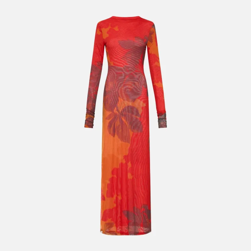 SIR Libertine Cut Out Midi Dress - Red sold by Kith