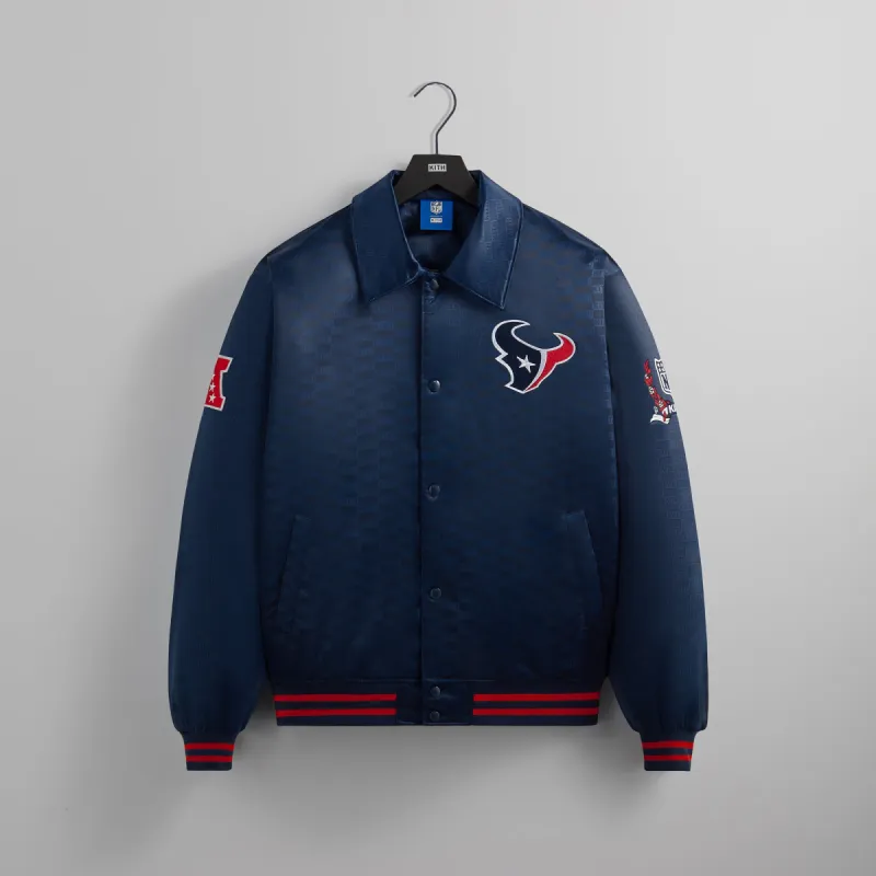 Kith for the NFL: Texans Satin Bomber Jacket - Meter sold by Kith