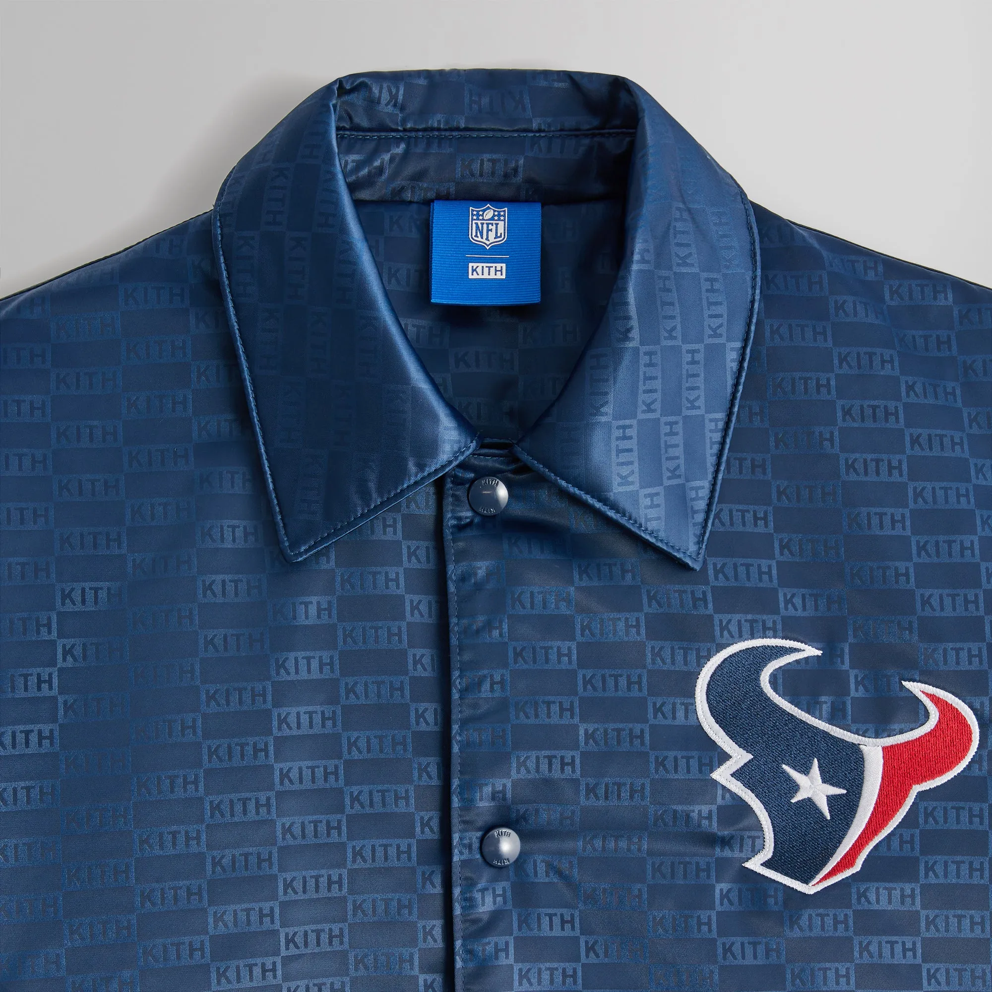 Kith for the NFL: Texans Satin Bomber Jacket - Meter sold by Kith product image thumbnail 3