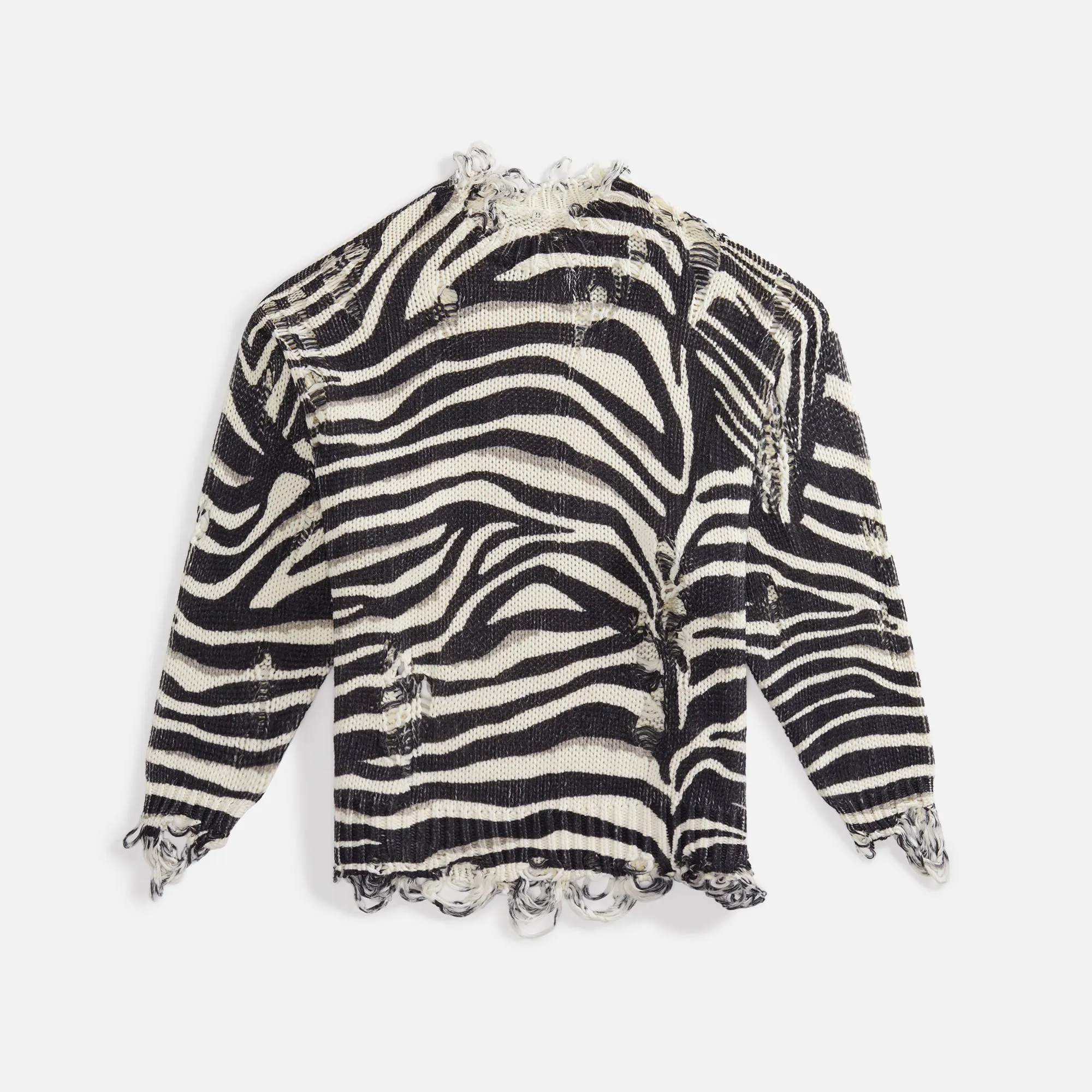 R13 Zebra Oversized Sweater - Zebra sold by Kith