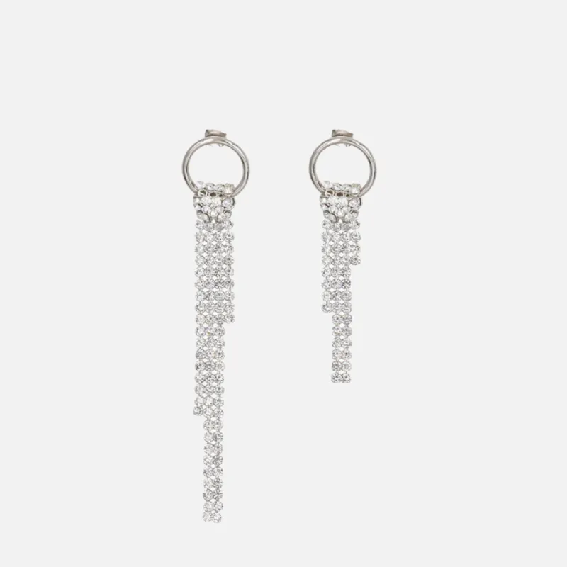 Justine Clenquet Shanon Earrings - Palladium sold by Kith