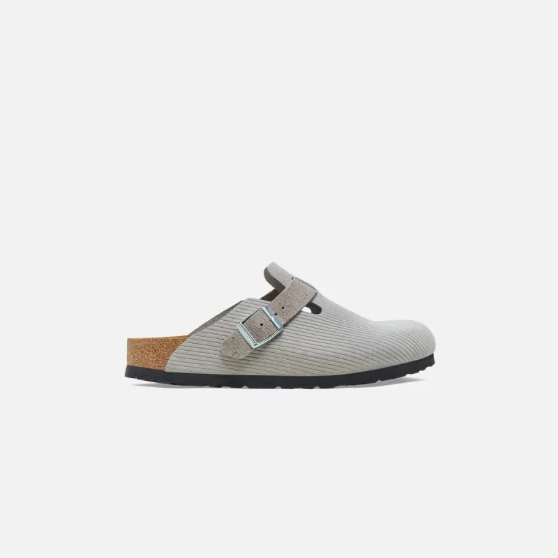 Birkenstock WMNS Boston Corduroy - Stone Coin sold by Kith