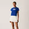 Kith Women Swash Logo Mulberry Vintage Tee - Laguna sold by Kith