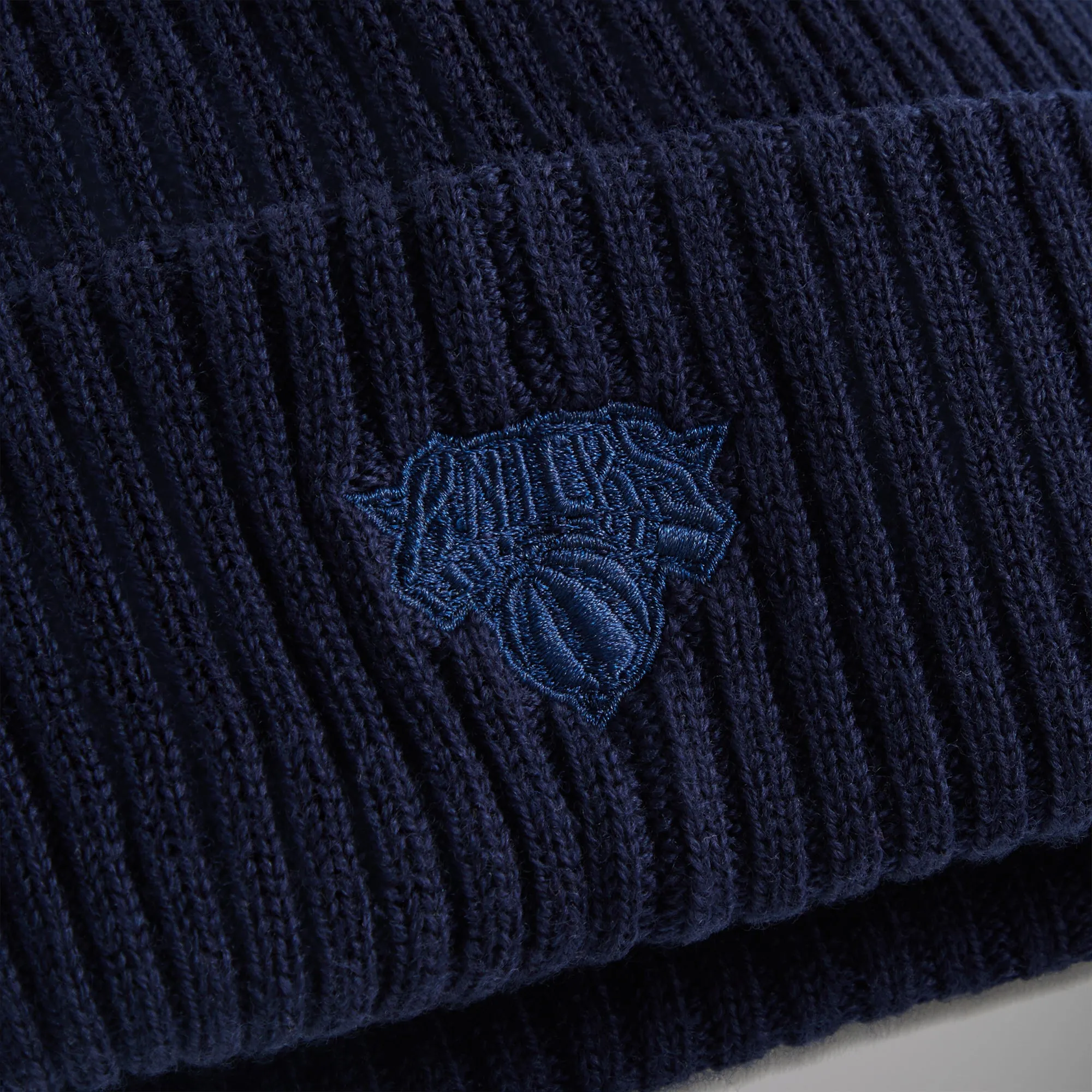 Kith for the New York Knicks Retro Logo Beanie - Nocturnal sold by Kith product image thumbnail 3