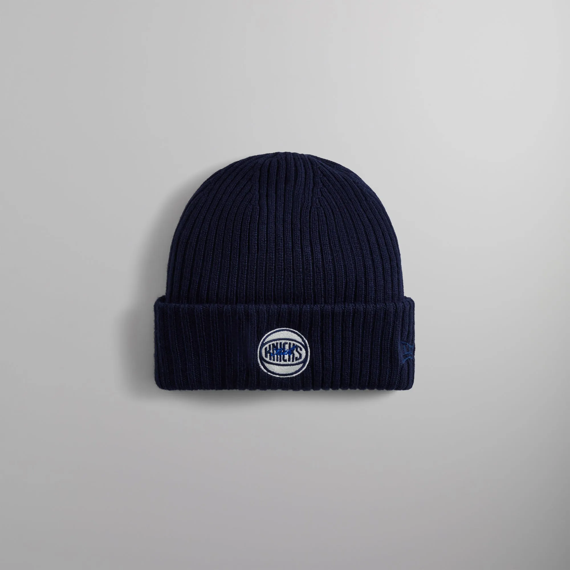 Kith for the New York Knicks Retro Logo Beanie - Nocturnal sold by Kith
