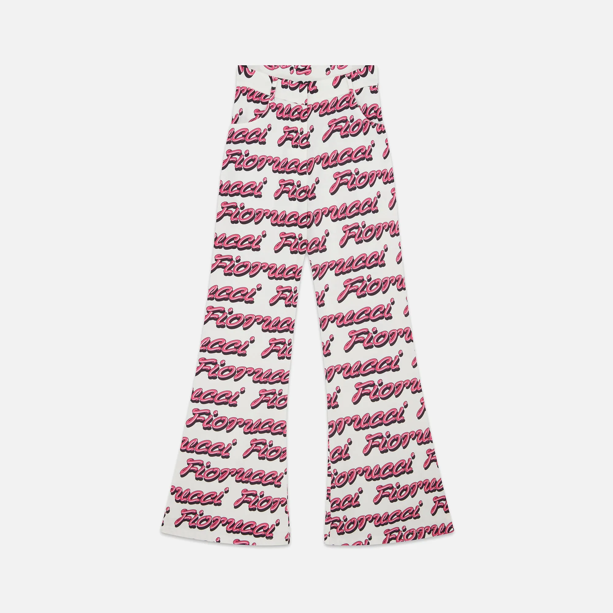 Fiorucci Bubble Logo Trousers - White sold by Kith