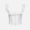 GUIZIO Bettina Corset - White sold by Kith