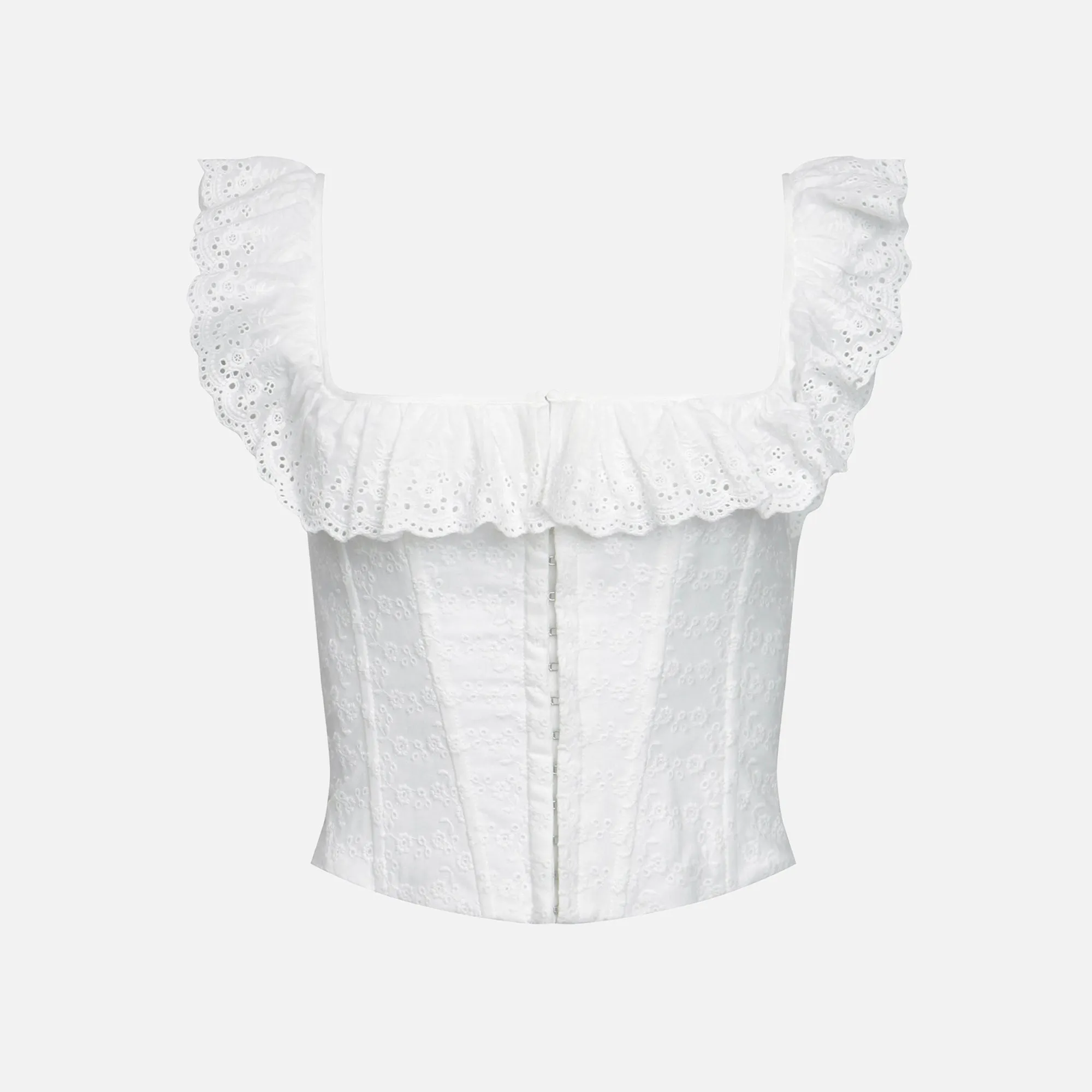GUIZIO Bettina Corset - White sold by Kith