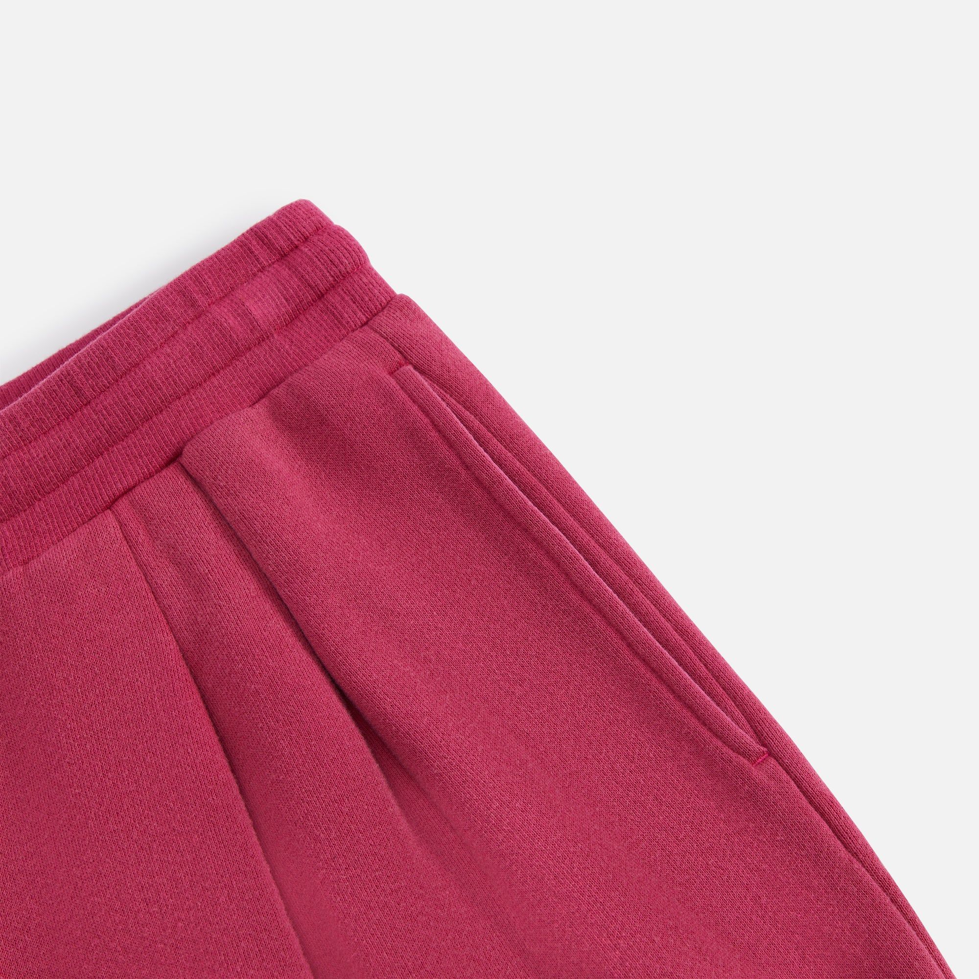 R13 Cropped Pleated Wide Leg Sweatpant with Shredded - Hot Pink sold by Kith product image thumbnail 4