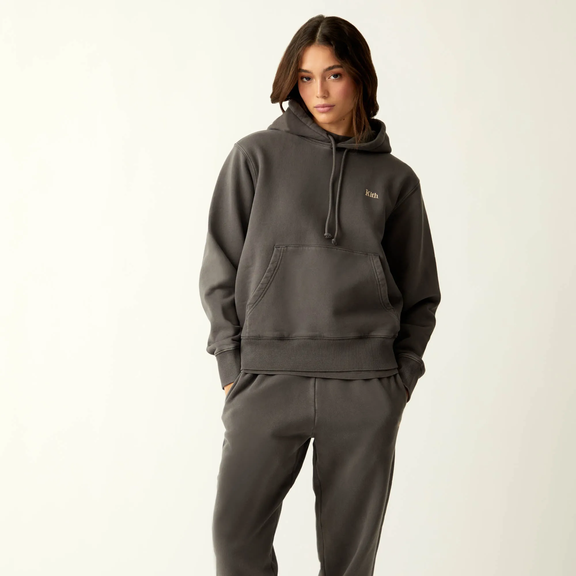 Kith Women Jane II Hoodie - Hematite sold by Kith product image thumbnail 2