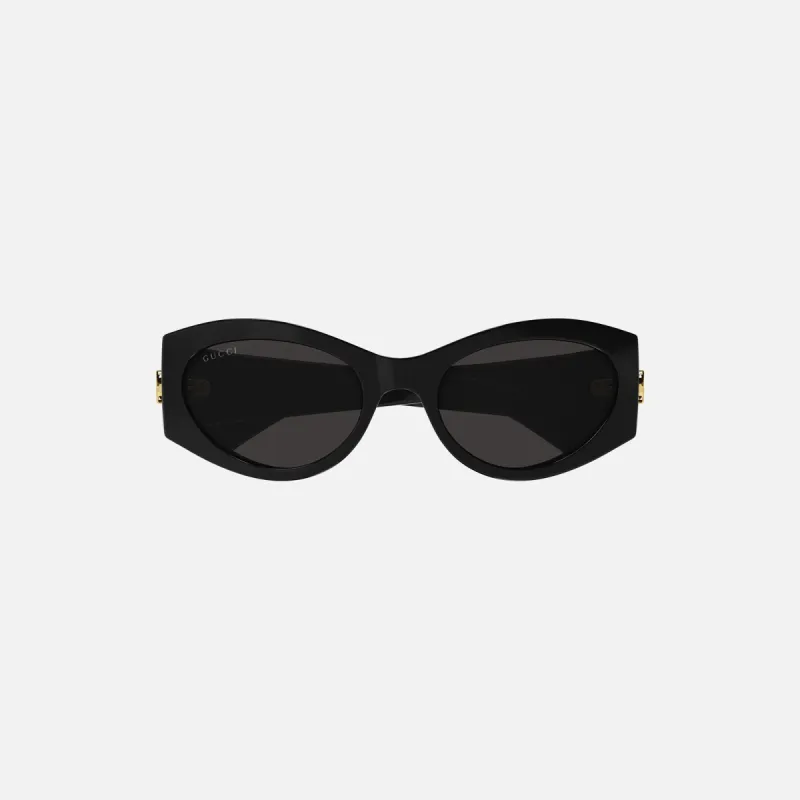 Gucci Acetate Oval Frames - Black sold by Kith