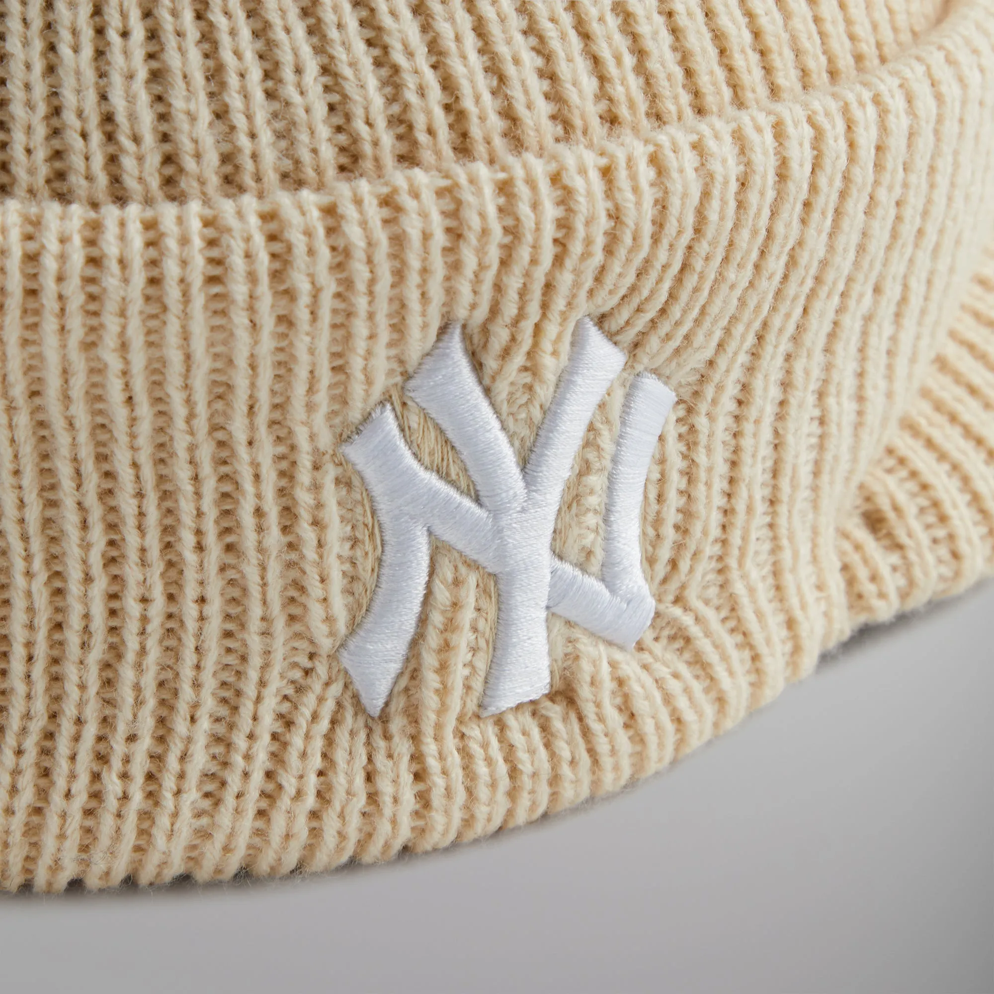Kith for the New York Yankees Visor Beanie - Sandrift sold by Kith product image thumbnail 4