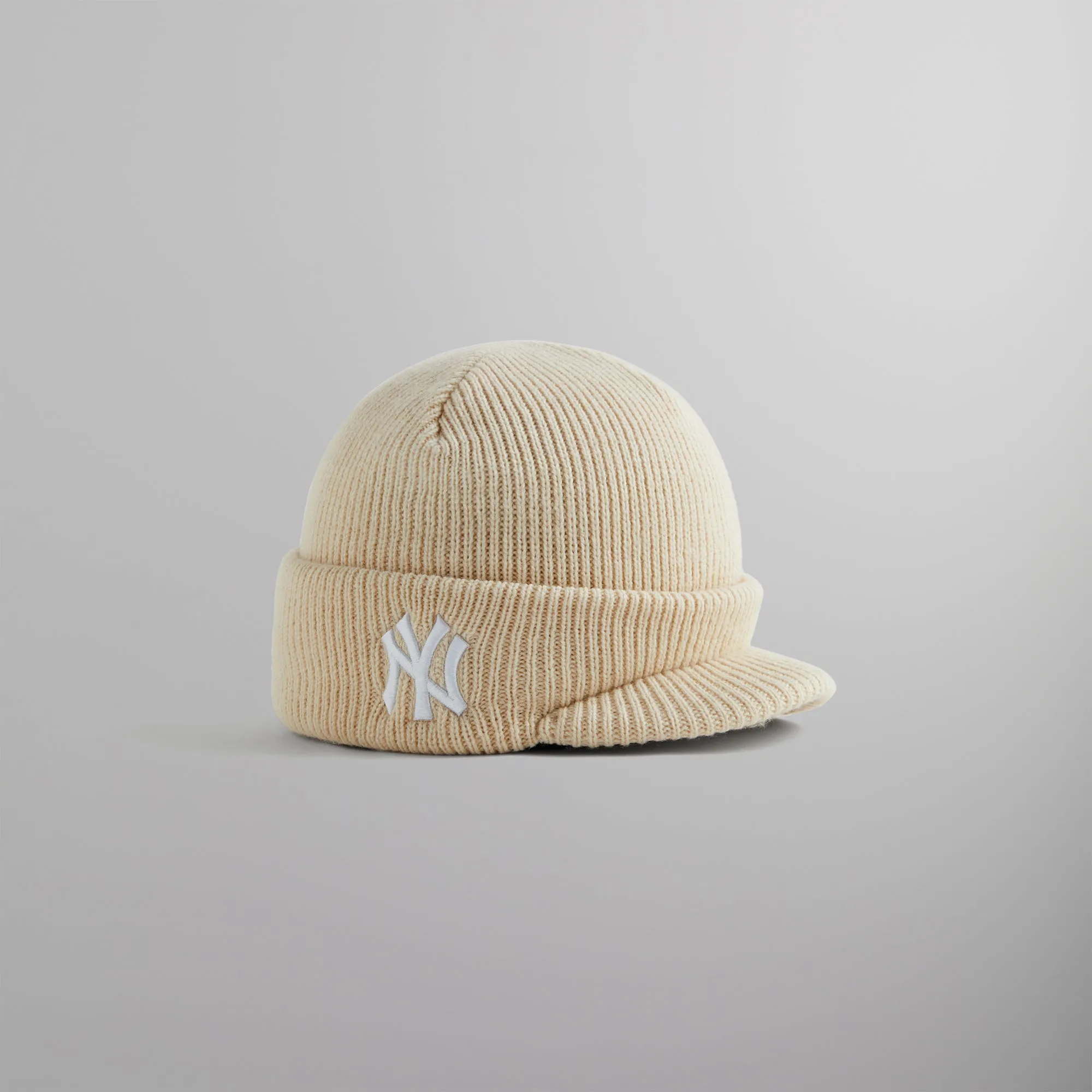 Kith for the New York Yankees Visor Beanie - Sandrift sold by Kith product image thumbnail 3