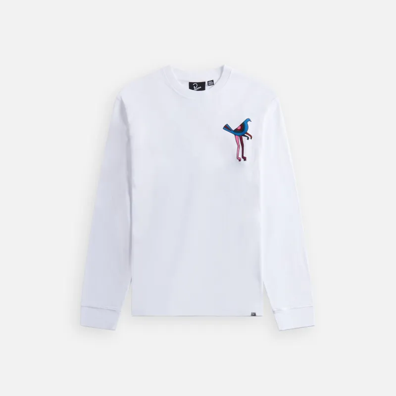 by Parra Wine And Books Long Sleeve Tee - White sold by Kith