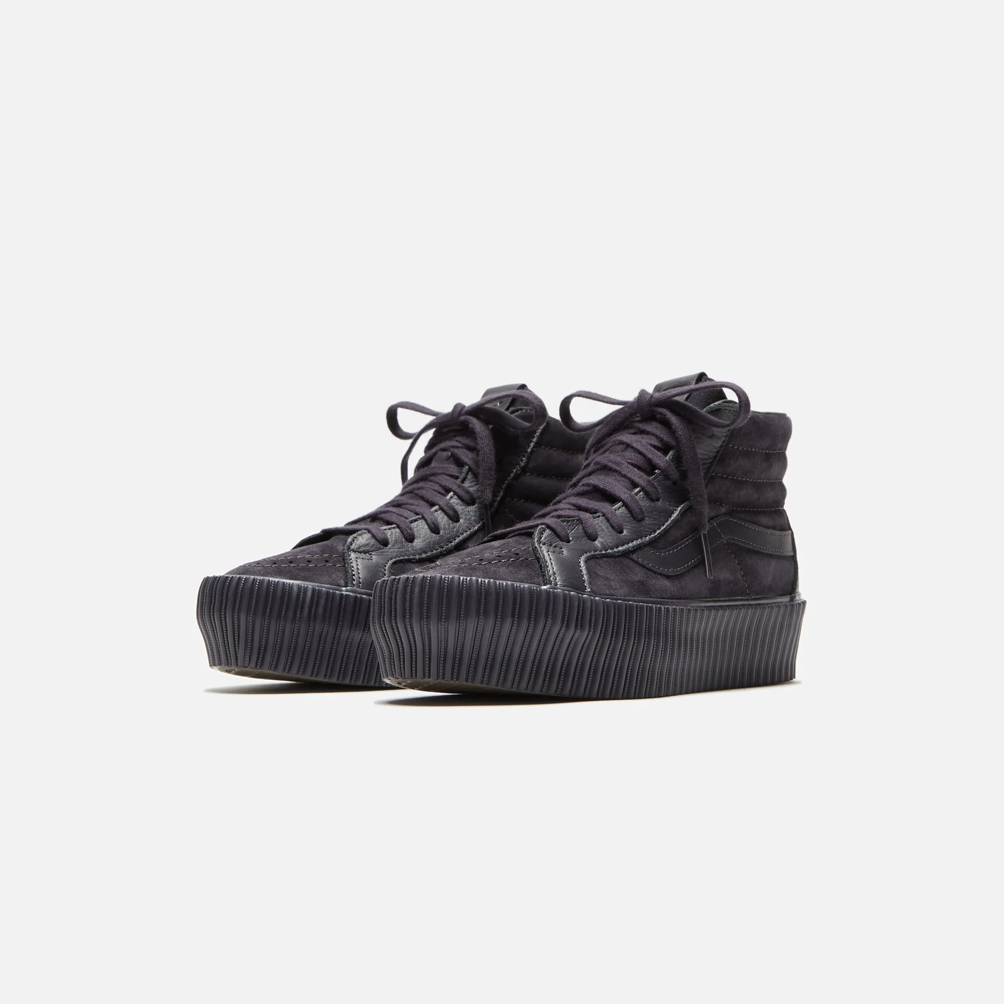 VANS Sk8-Hi Reissue 38 Platform LX - Suede / Leather Onyx sold by Kith product image thumbnail 2
