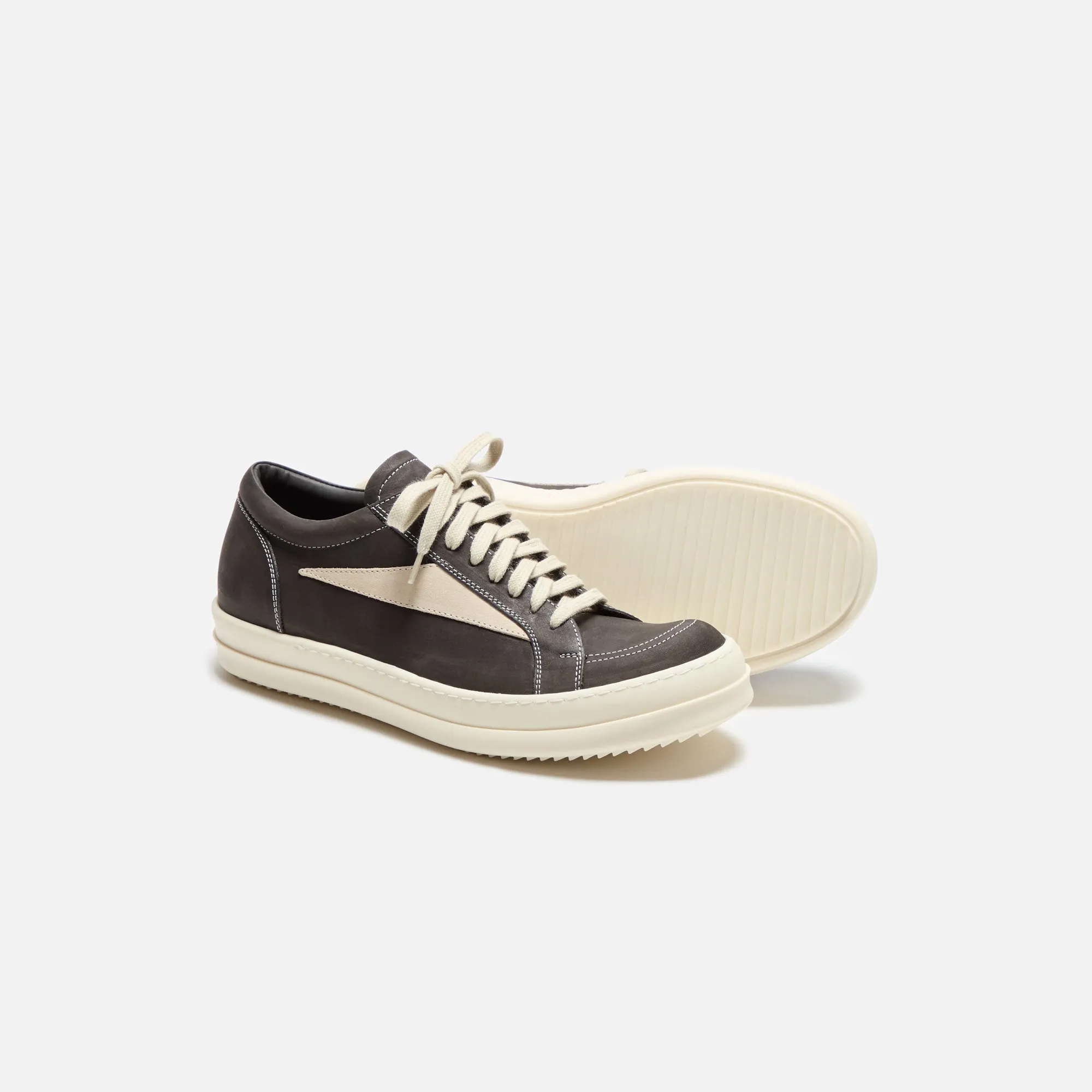 Rick Owens Vintage Sneakers - Dark Dust / Milk sold by Kith product image thumbnail 2