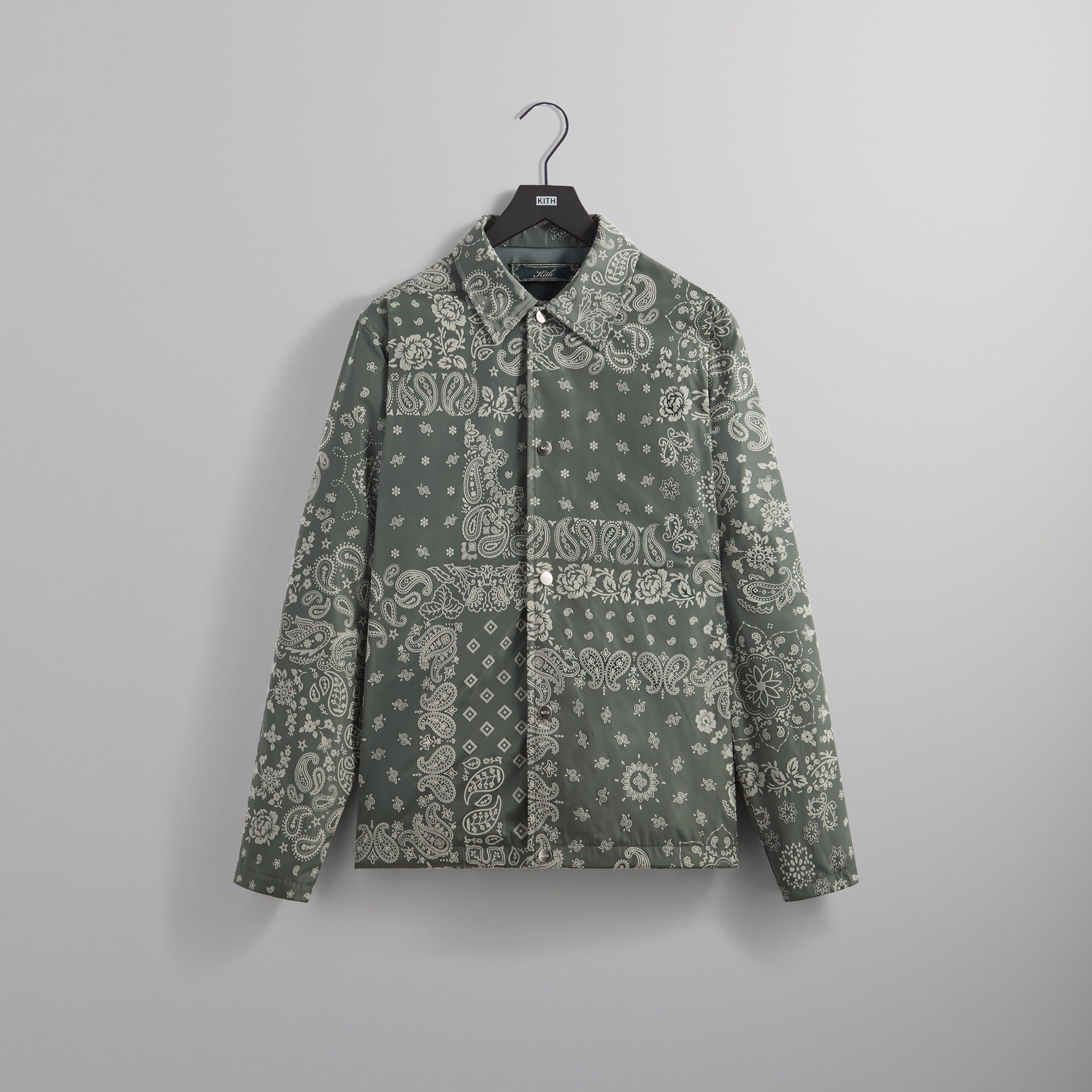 Kith Flocked Deconstructed Bandana Coaches Jacket - Court PH sold by Kith