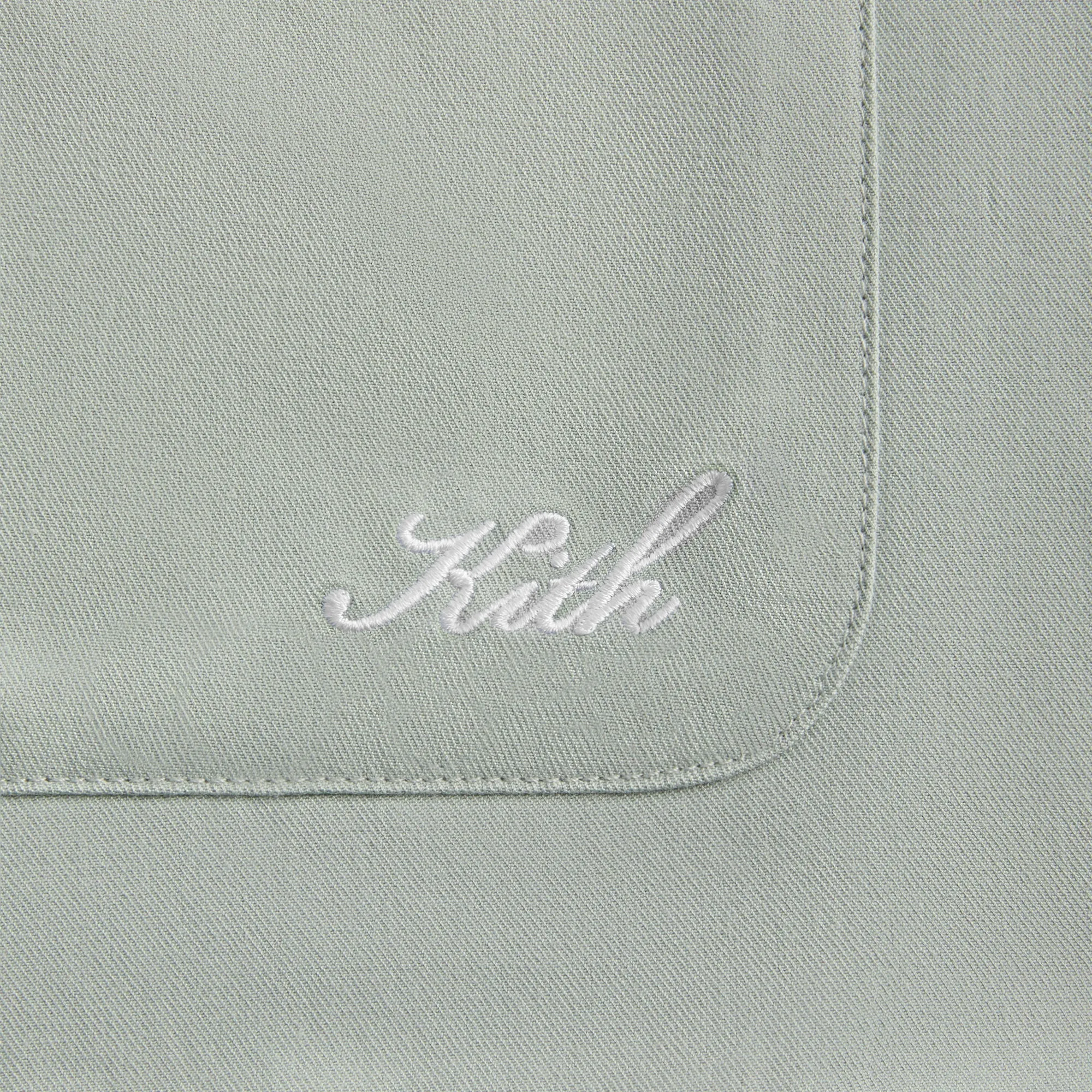 Kith Silk Cotton Boxy Collared Overshirt - Brine sold by Kith product image thumbnail 4