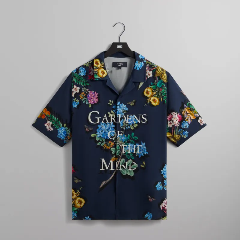 Kith for New York Botanical Gardens Gardens of the Mind Thompson Shirt - Nocturnal sold by Kith