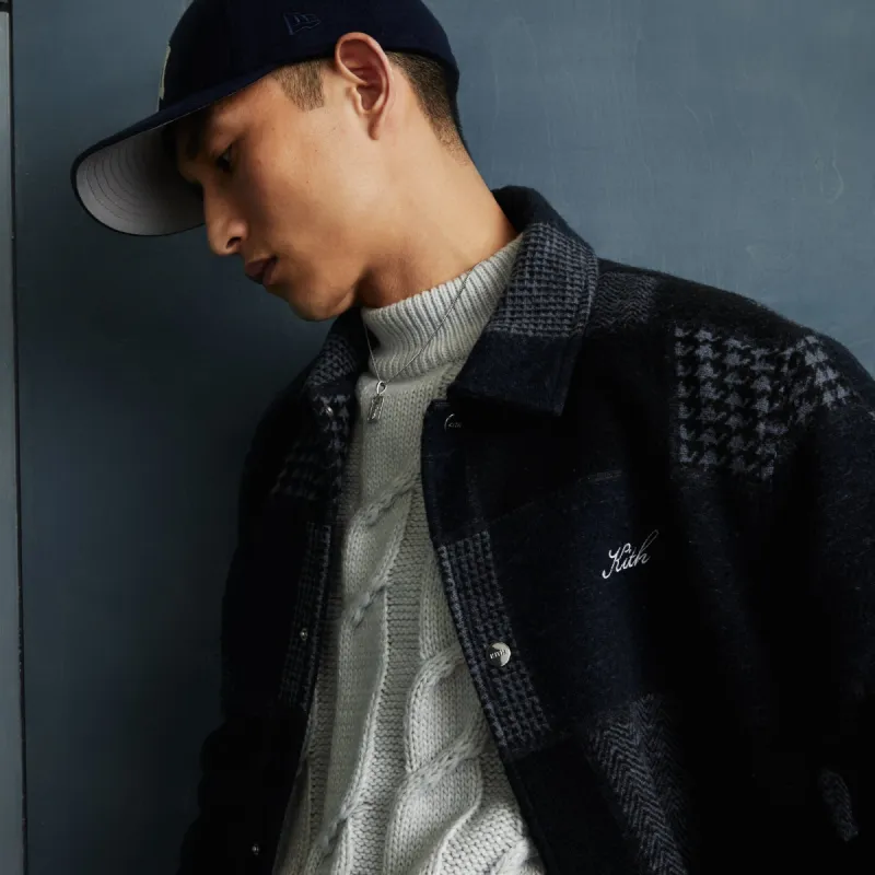 Kith Patchwork Wool Coaches Jacket - Nocturnal | Parallel