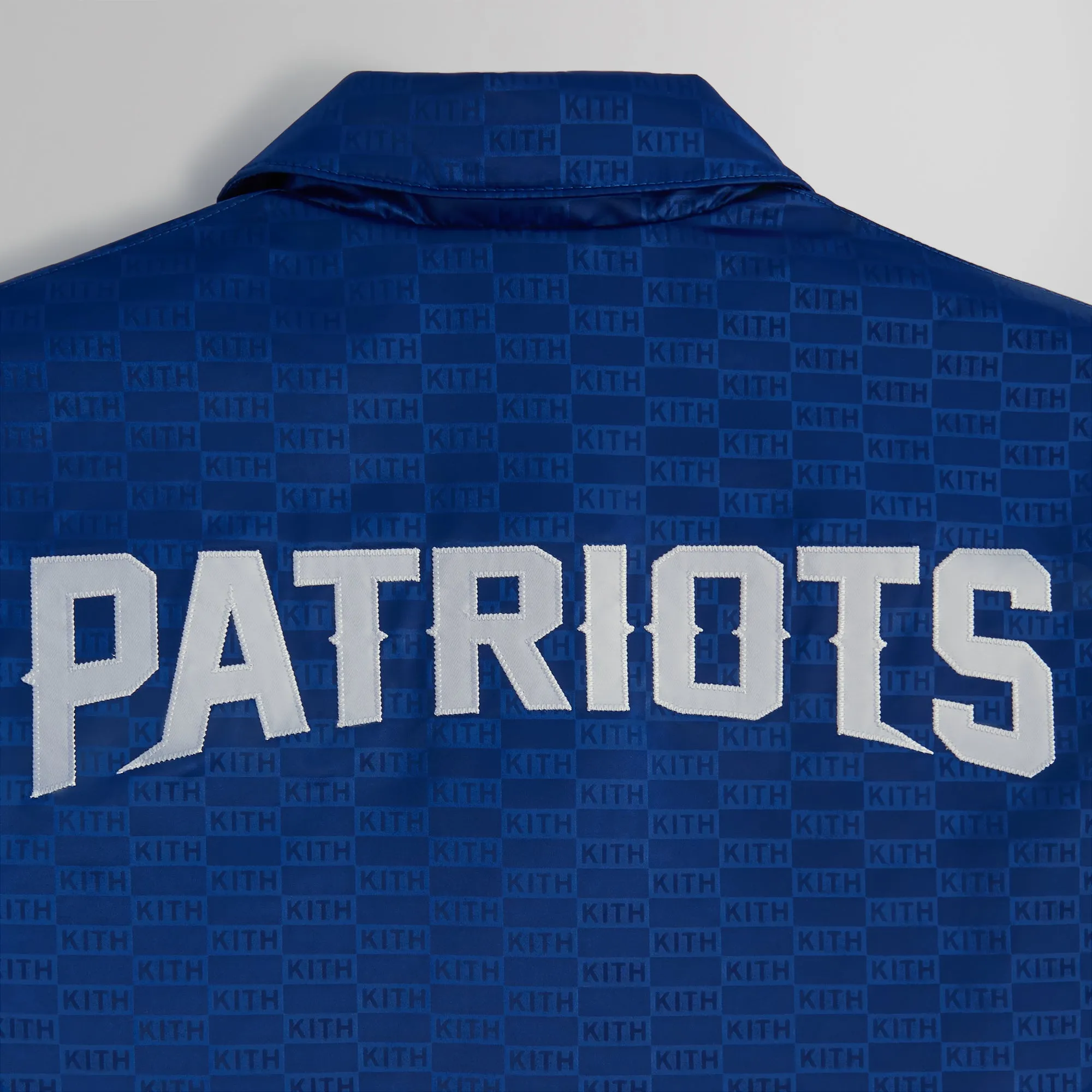 Kith for the NFL: Patriots Satin Bomber Jacket - Action sold by Kith product image thumbnail 4