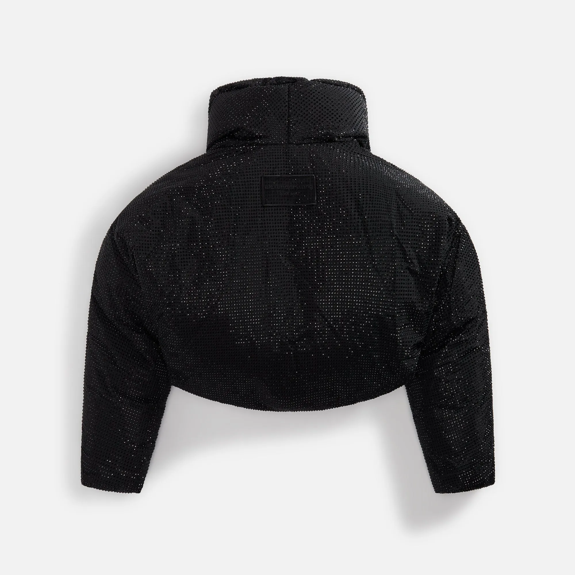 Alexander Wang Cropped Puffer Jacket with Allover Crystal Hotfix - Black sold by Kith product image thumbnail 2
