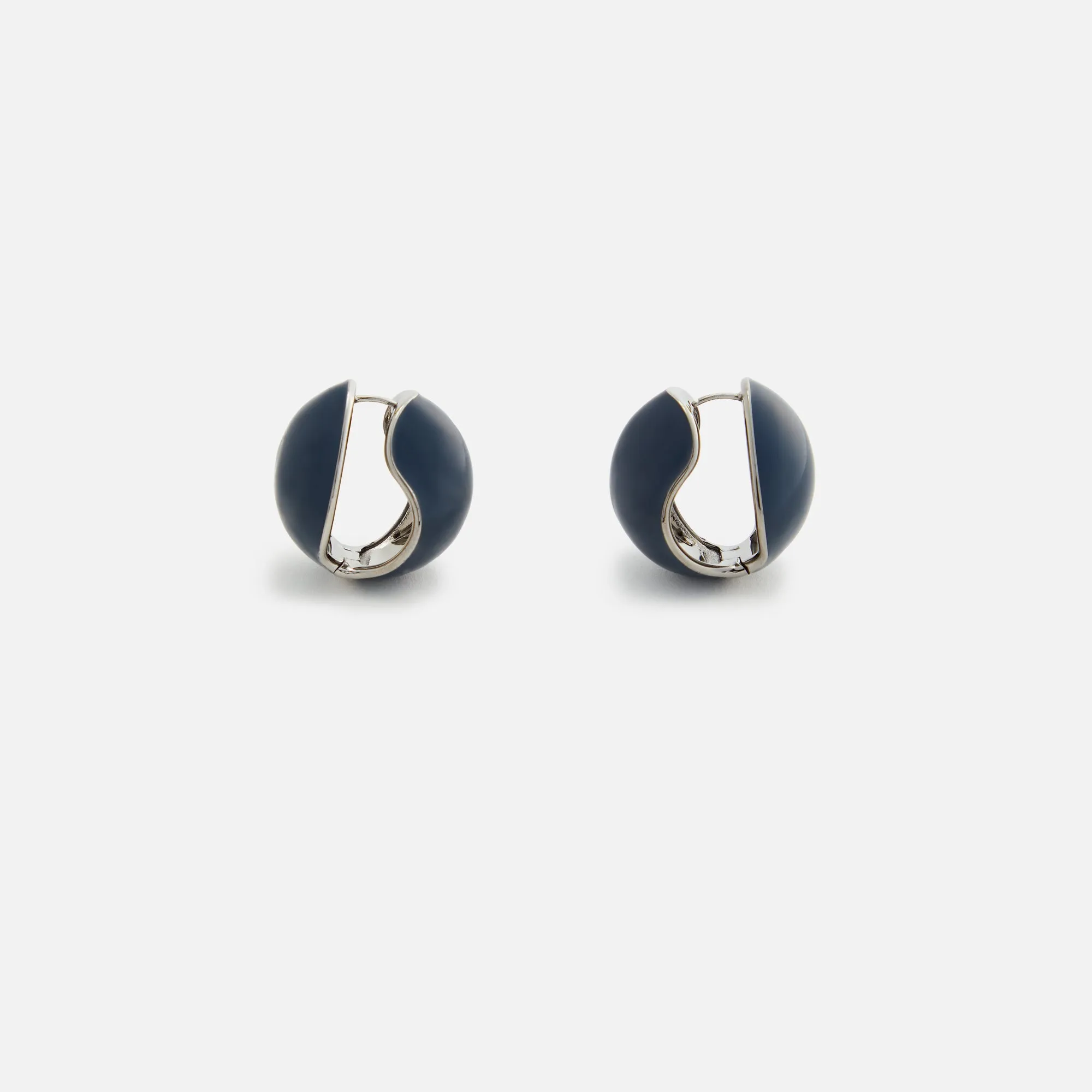 Coperni Logo Earrings - Navy sold by Kith