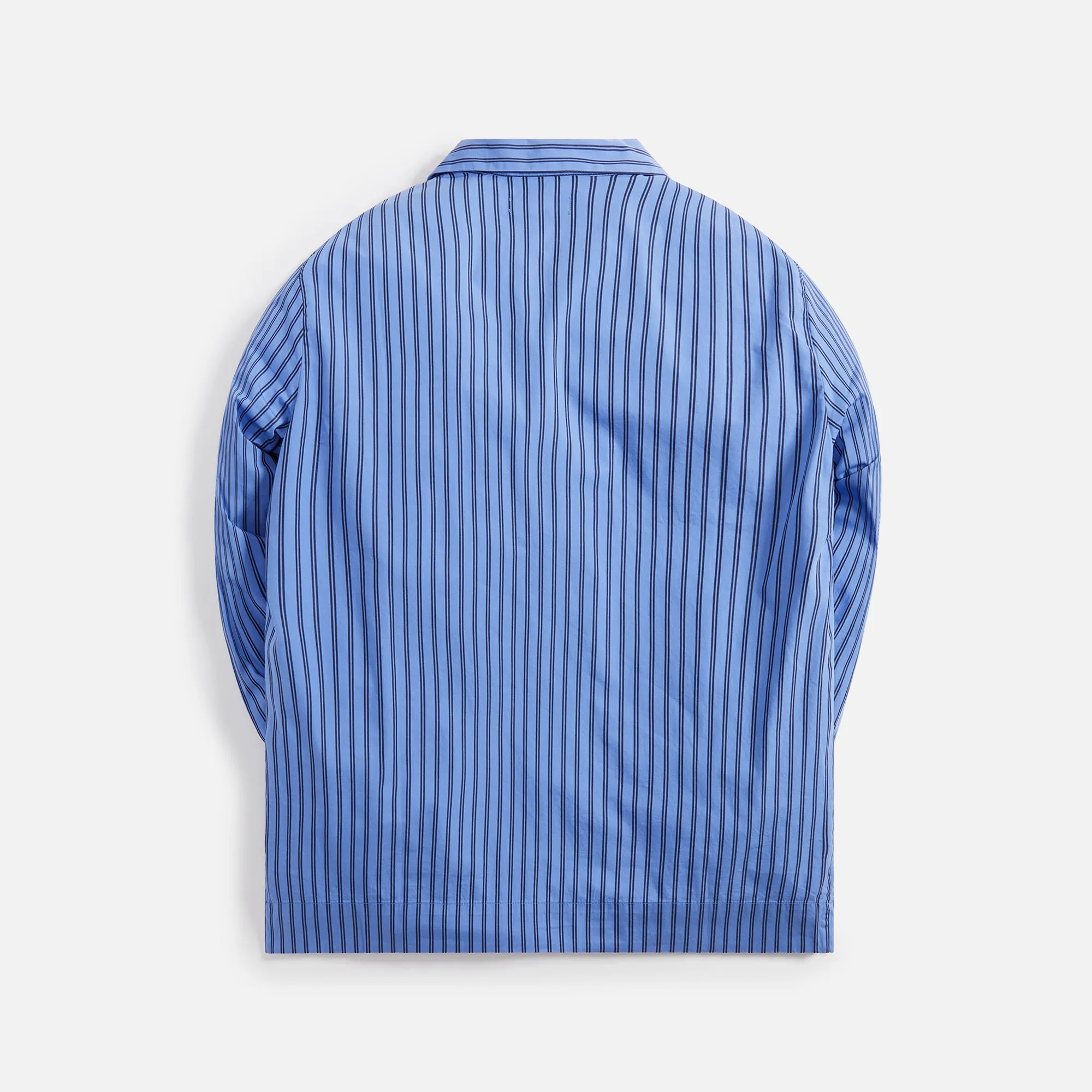 Tekla Poplin Long Sleeve Pajama Shirt - Boro Stripes sold by Kith product image thumbnail 2