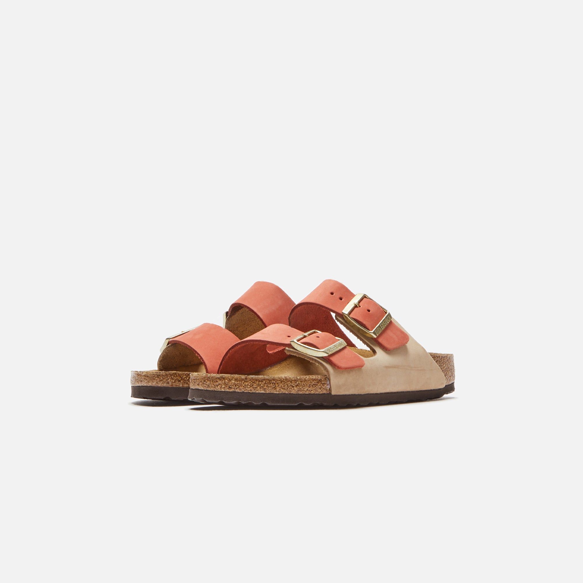 Birkenstock WMNS Arizona Nubuck - Sandcastle / Mars Red sold by Kith product image thumbnail 2